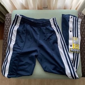 Adidas originals button track/dance pants